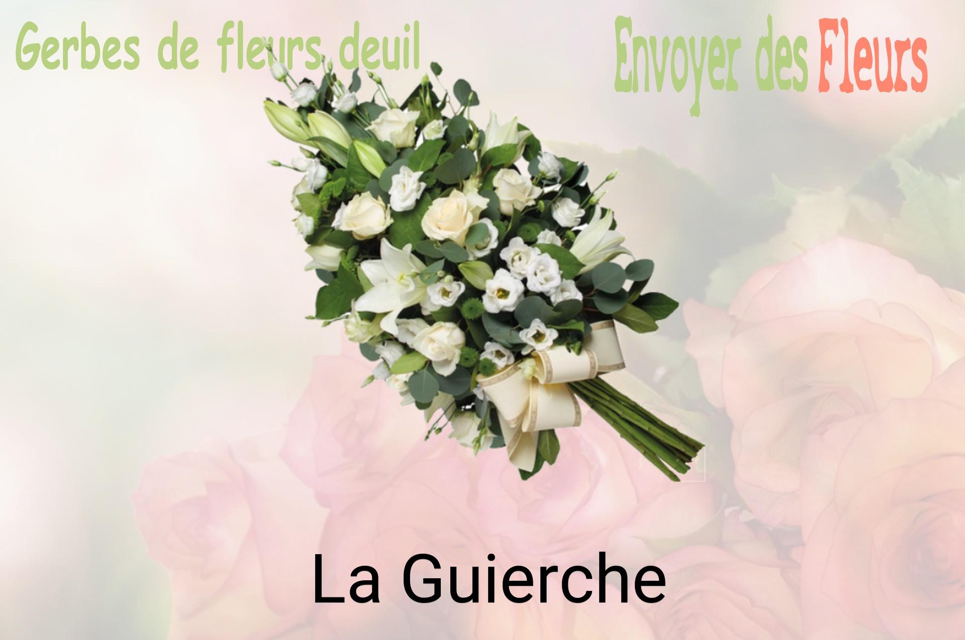 Gerbe de fleurs de deuil livrée à La Guierche